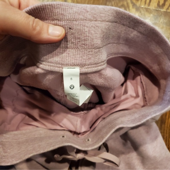 Lululemon scuba high rise jogger 8 heathered pink taupe - Picture 5 of 6